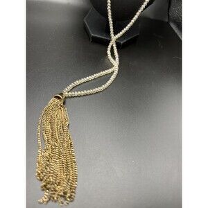 Ann Taylor LOFT Beaded Fringe Necklace